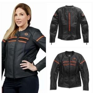 Harley-Davidson Women's Brawler Leather Jacket Size Large